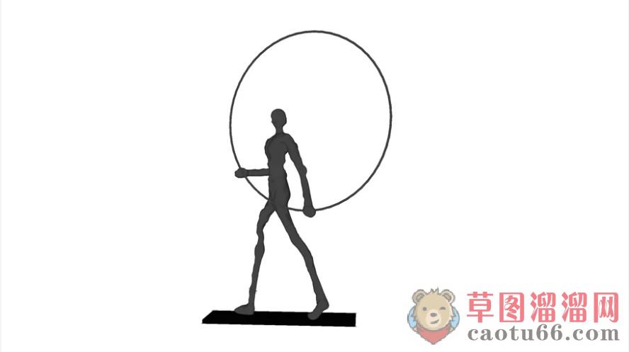 工艺品人物摆件SU模型