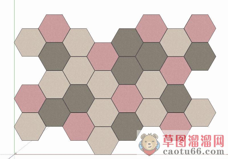 蜂巢墙装饰SU模型