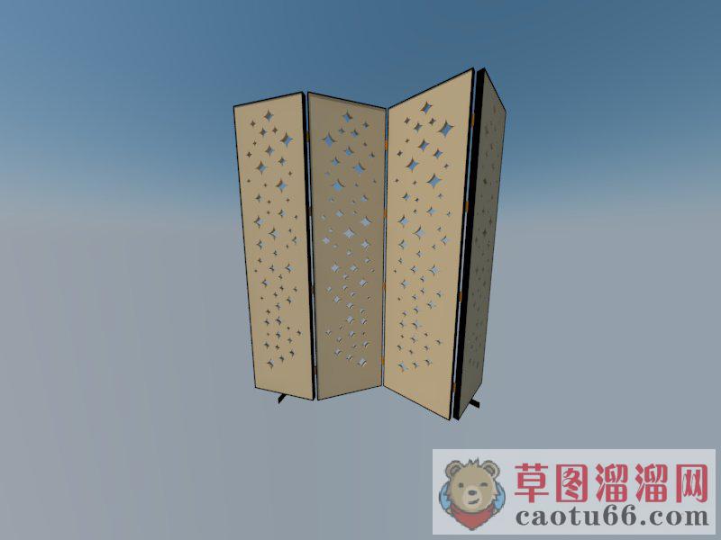 装饰隔断屏风SU模型