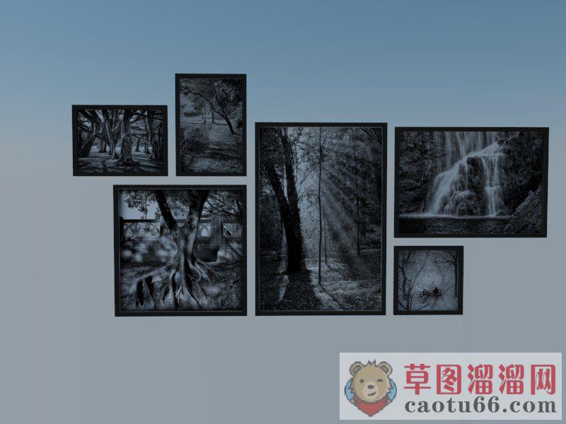 照片墙SU模型