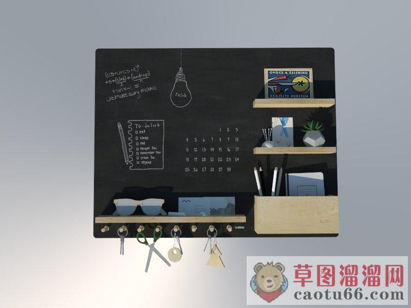 装饰黑板SU模型