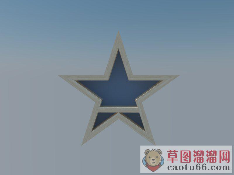五角星装饰SU模型
