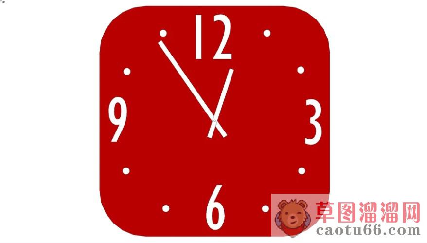 装饰挂钟时钟SU模型