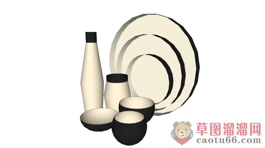 装饰品花瓶摆件SU模型