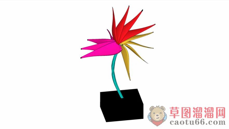 花工艺品艺术品SU模型