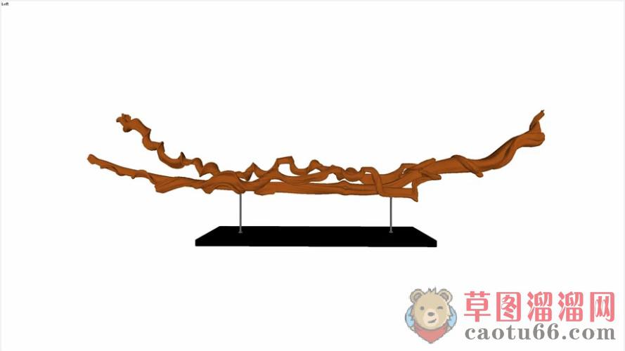 树枝摆件装饰品SU模型