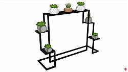 室内植物盆栽SU模型