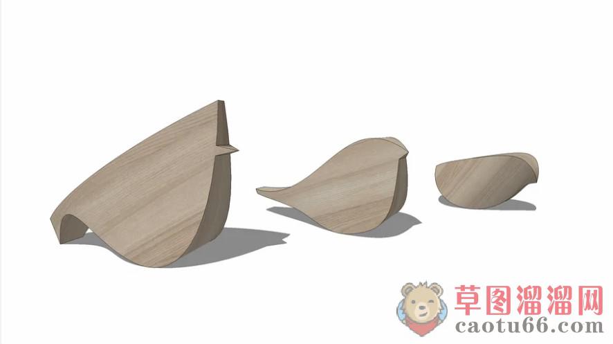 小鸟装饰品SU模型