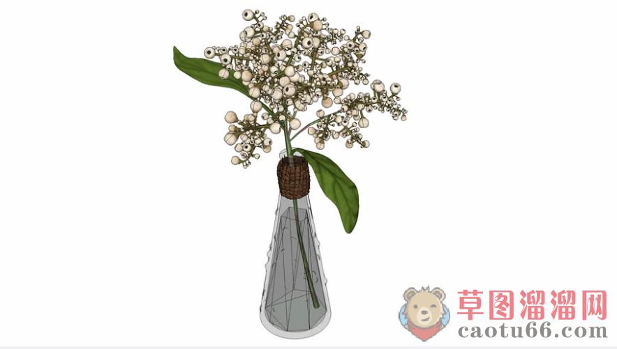花瓶装饰品SU模型