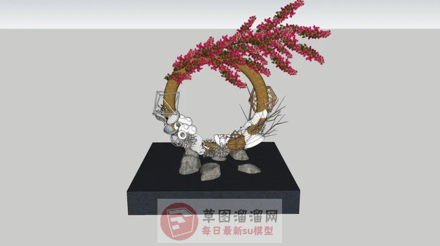 创意花工艺品SU模型
