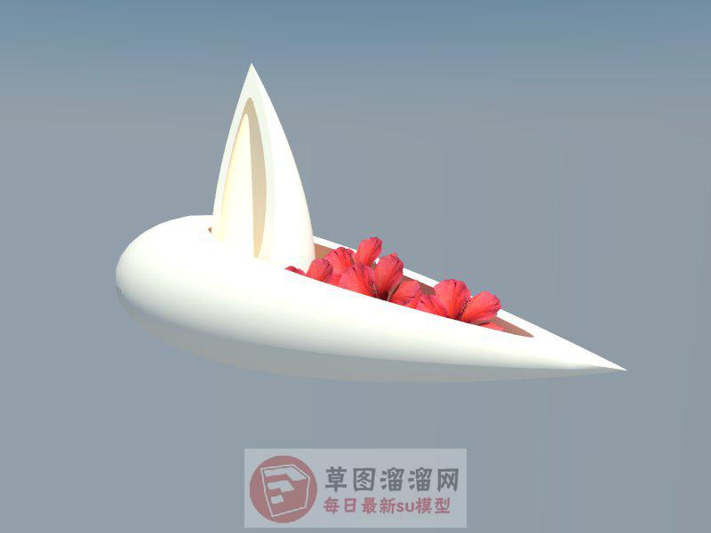 工艺品花瓶摆件SU模型