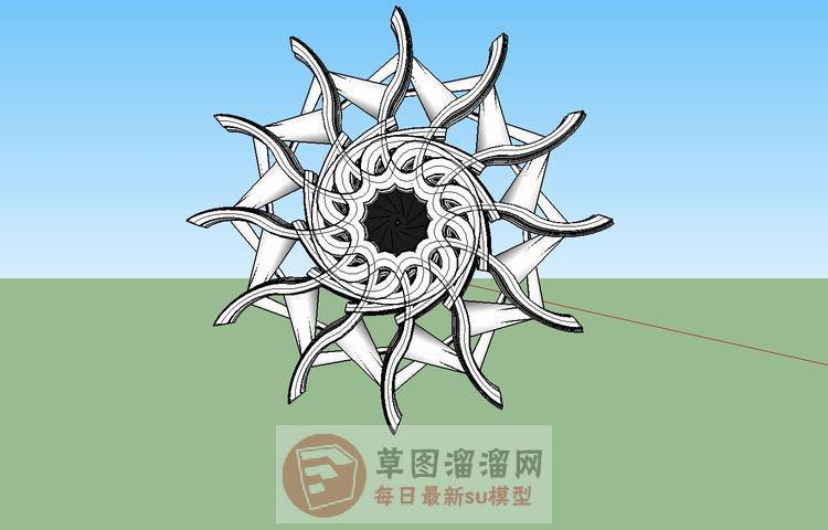 墙面装饰品SU模型