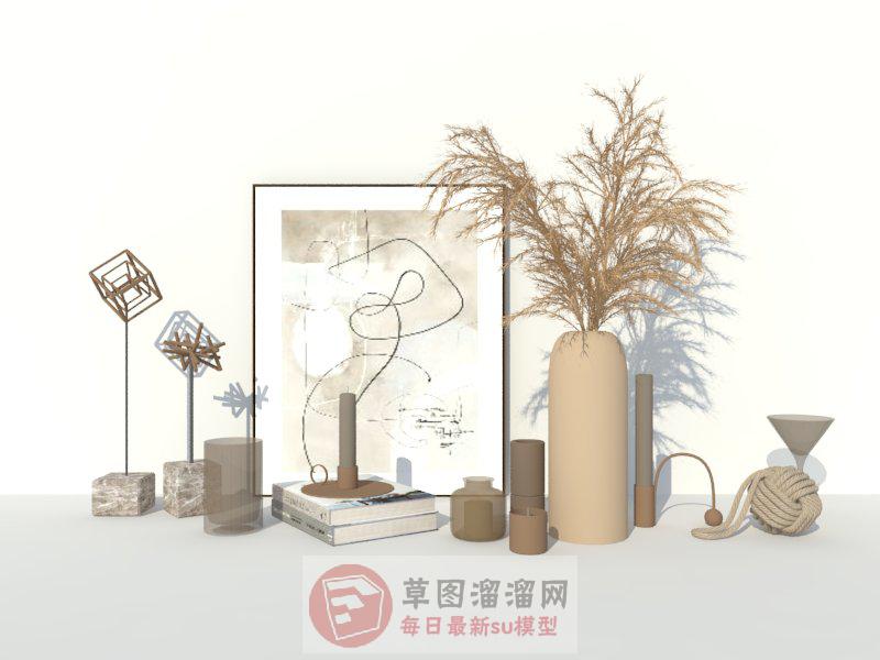 工艺品花瓶画像SU模型