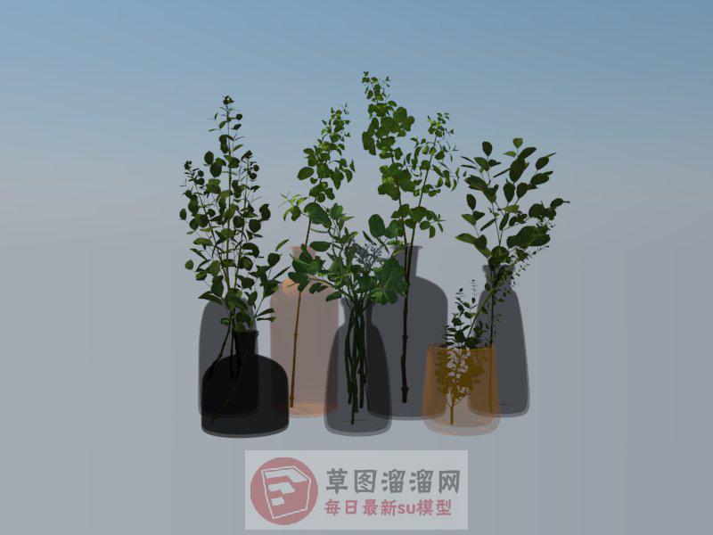 装饰摆件花瓶SU模型
