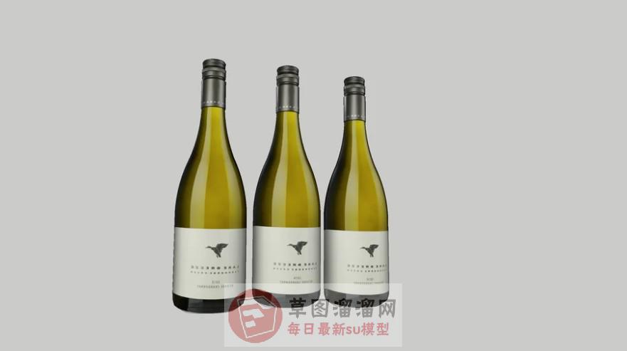 酒瓶瓶子装饰SU模型