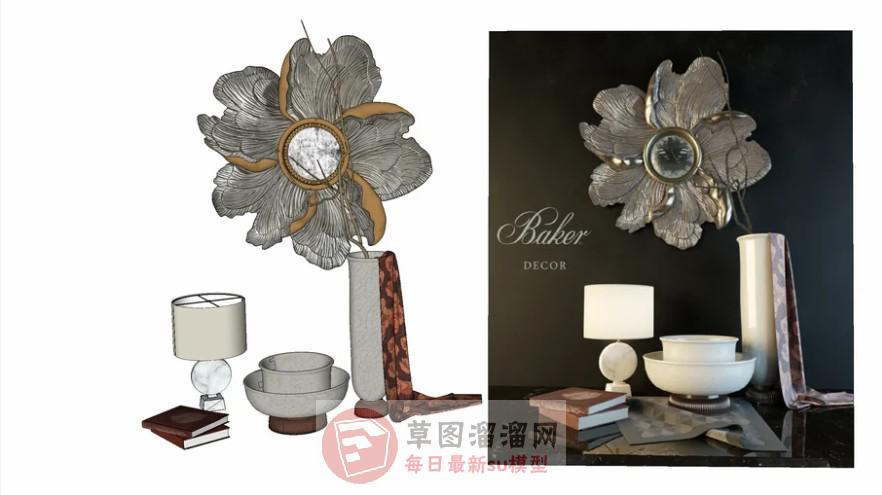 花瓶装饰品摆件SU模型