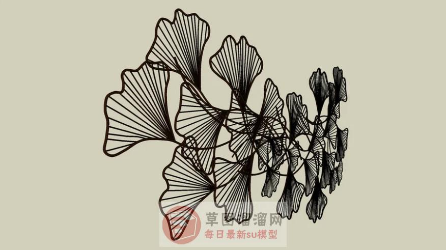 墙装饰品SU模型