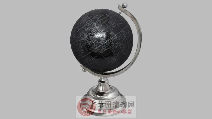 地球仪装饰摆件SU模型