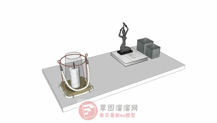 蜡烛工艺品装饰SU模型