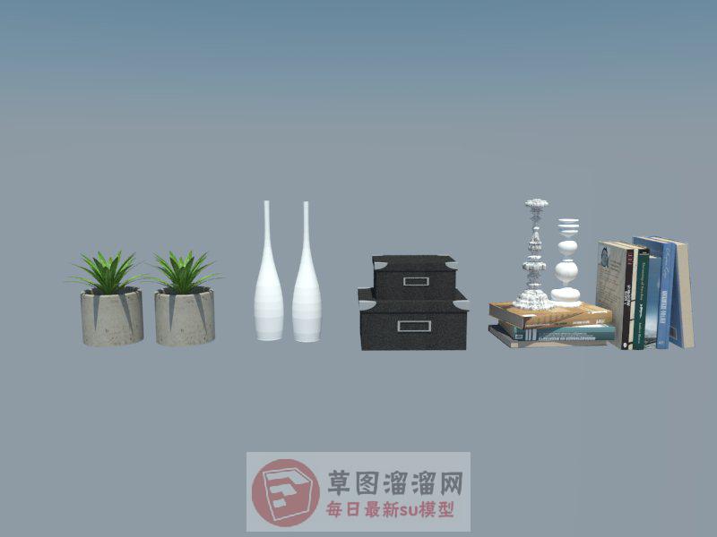 花瓶工艺品品牌SU模型