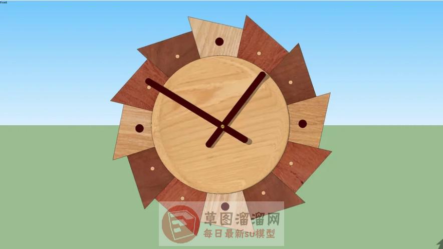 装饰时钟挂钟SU模型
