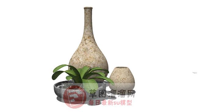装饰花瓶SU模型