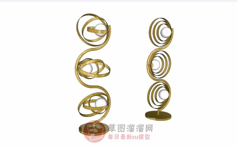 艺术品装饰品摆件SU模型