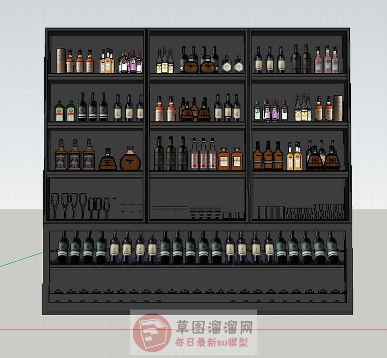 酒瓶SU模型