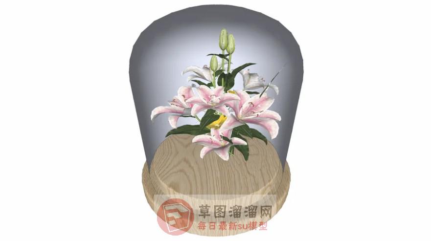 植物装饰品摆件SU模型