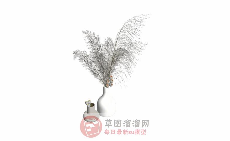 花瓶装饰品SU模型