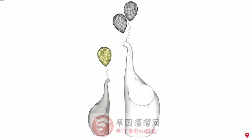 抽象工艺品SU模型