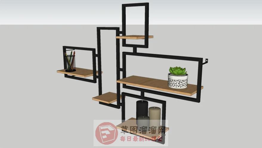 壁架蜡烛装饰架SU模型