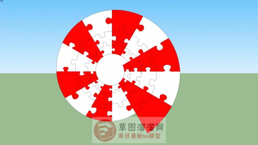 墙饰品蜗牛壳SU模型