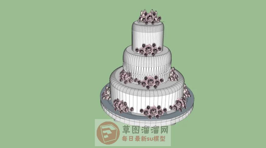 蛋糕SU模型