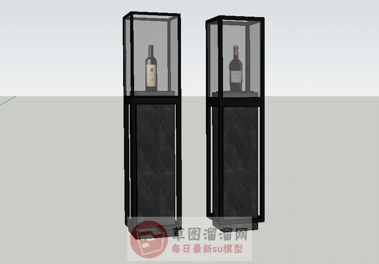 装饰酒柜酒架SU模型
