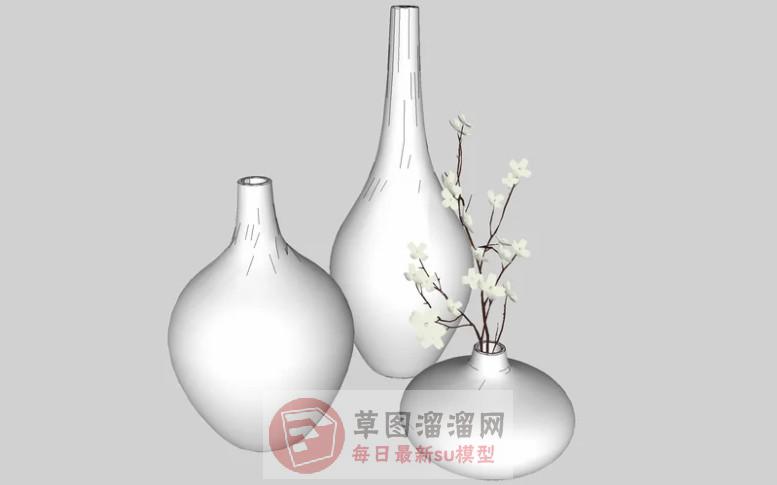 装饰摆件花瓶SU模型
