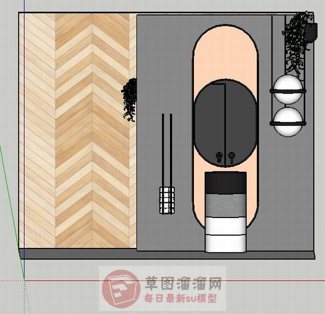 墙装饰SU模型