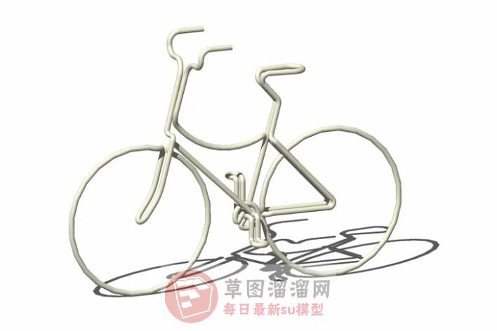 自行车工艺品摆件SU模型