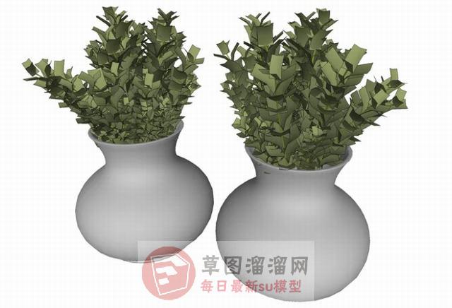 装饰花瓶SU模型