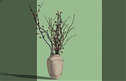 装饰插花花瓶SU模型