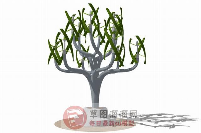 装饰树SU模型