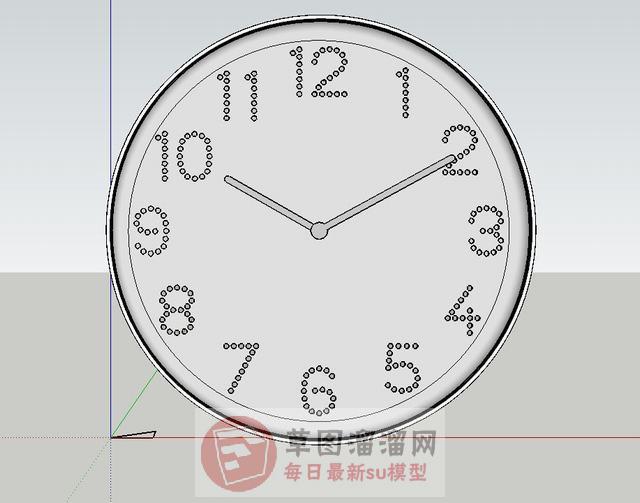 装饰时钟挂钟SU模型