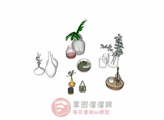装饰花瓶SU模型