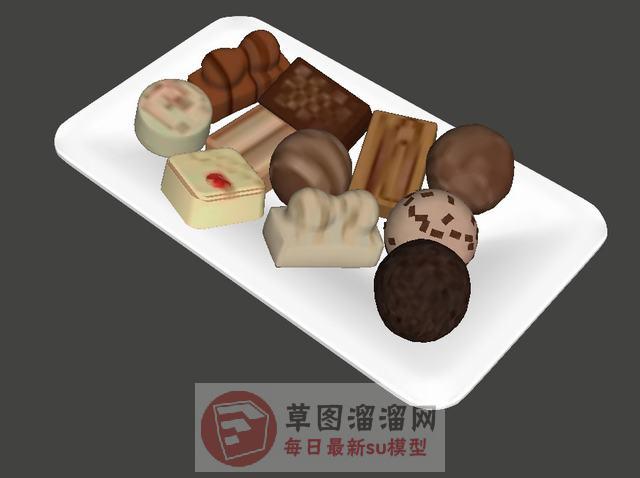 食物小吃SU模型