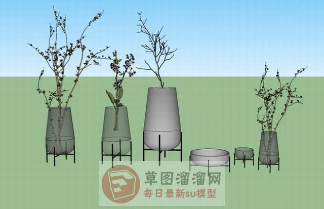 装饰花瓶SU模型