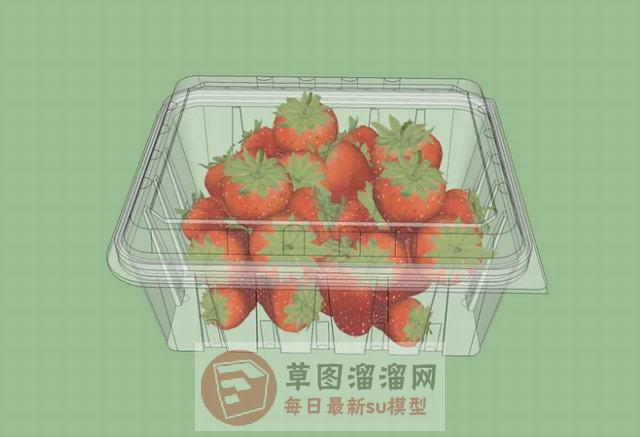 草莓水果食物SU模型