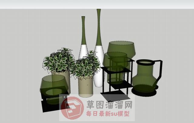 玻璃花瓶SU模型
