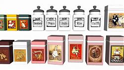 铁罐铁盒茶叶盒SU模型