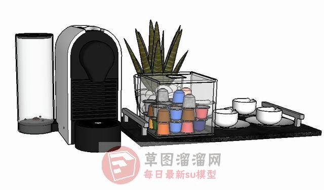 厨房道具装饰品SU模型