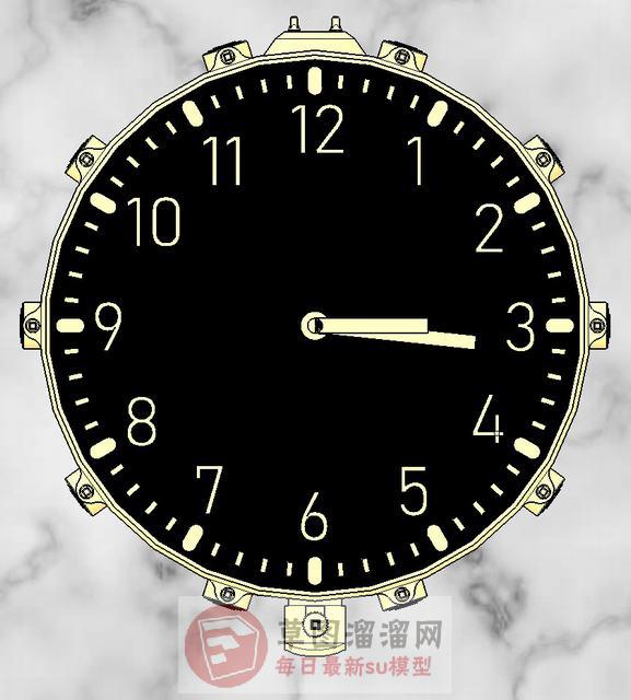 时钟挂钟墙钟SU模型